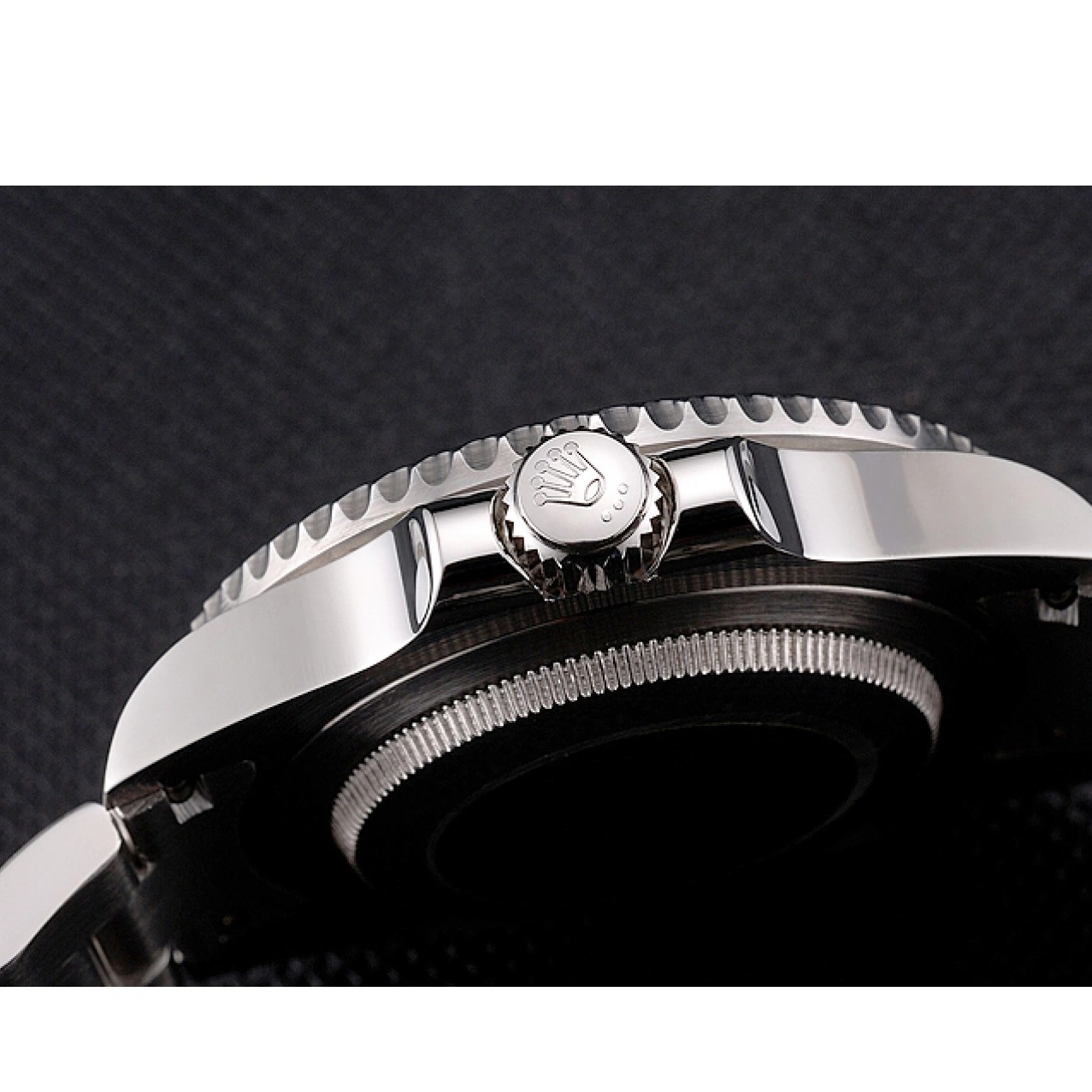 Aaa replica watch And Swiss No Date Dial Bezel Bracelet Rolex And Steel Case Stainless Black Submariner 0518